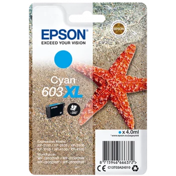 Cartutx tinta original Epson 603XL cian C13T03A24010