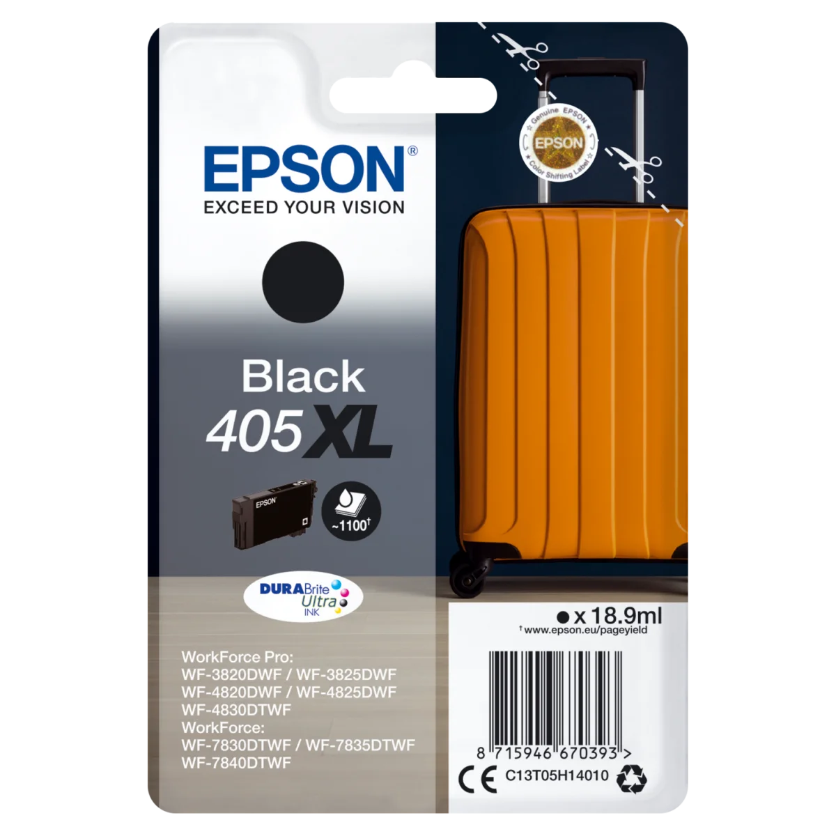 Cartutx tinta original Epson 405XL negre C13T05H14010