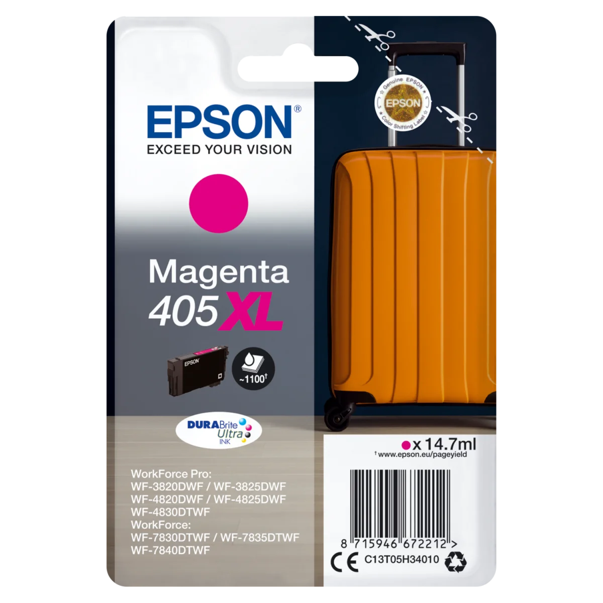 Cartutx tinta original Epson 405XL magenta C13T05H34010