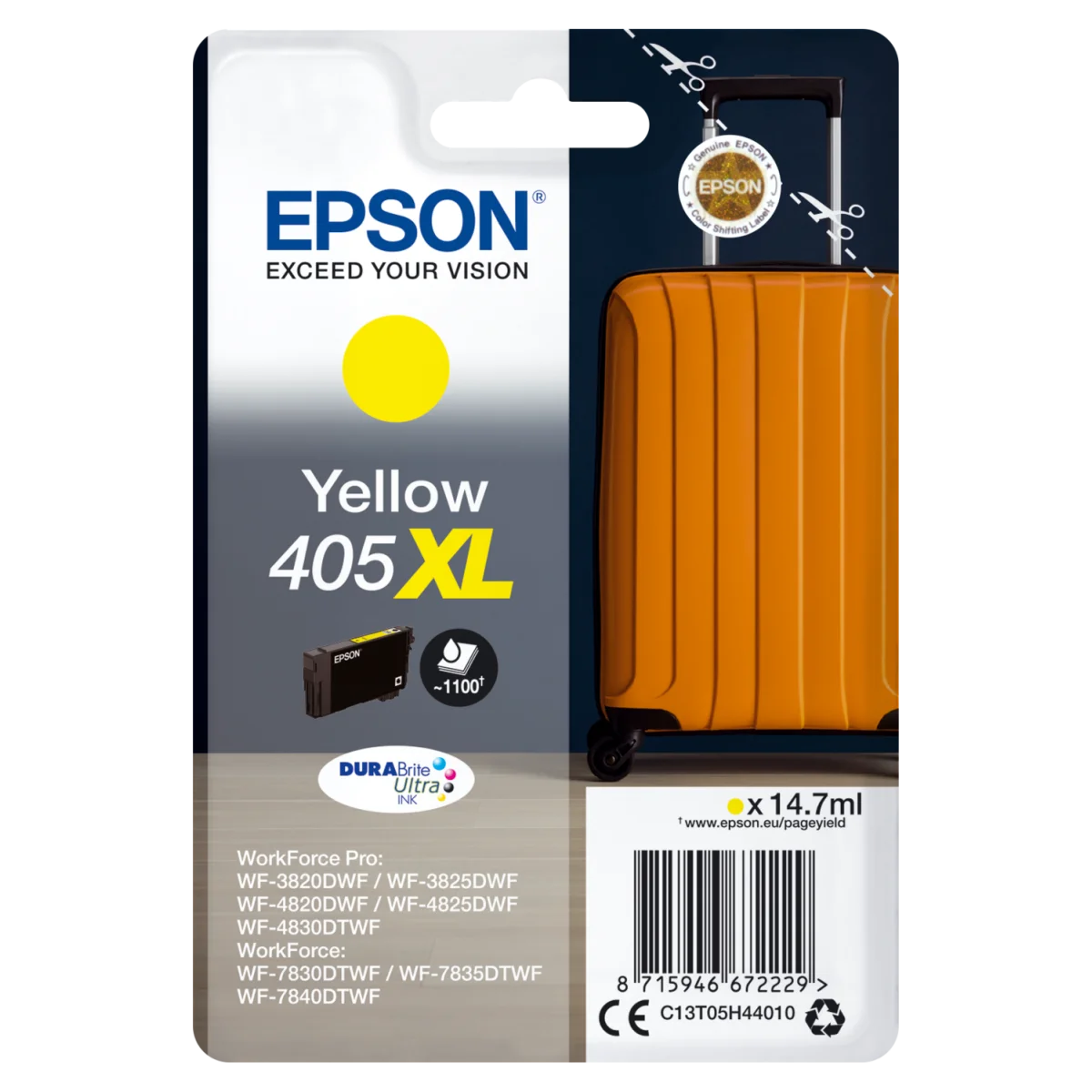 Cartutx tinta original Epson 405XL groc C13T05H44010
