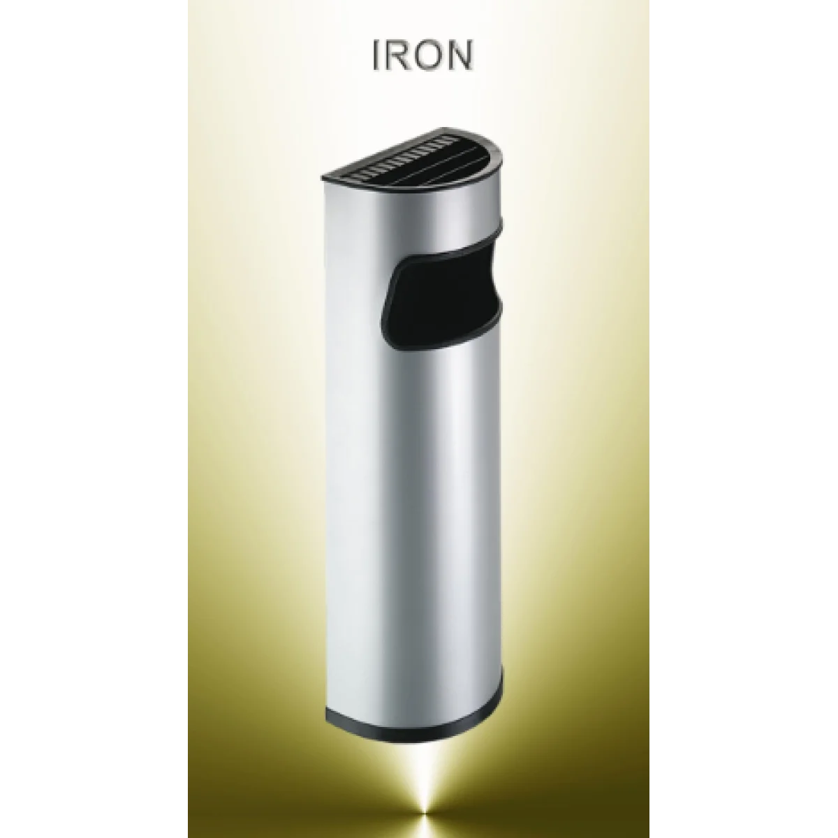 Cendrer paperera metàl plata 250x160x670 Iron 335 Maof