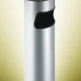 Cendrer paperera metàl plata 250x160x670 Iron 335 Maof