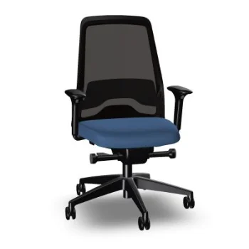 Cadira rodes a/bR2D negre blau EV211-ER42-8140 Every is1 Interstuhl