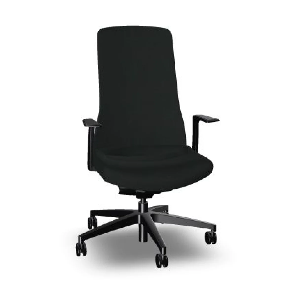 Cadira rodes a/bR negre PU113 Pure is3 Interstuhl