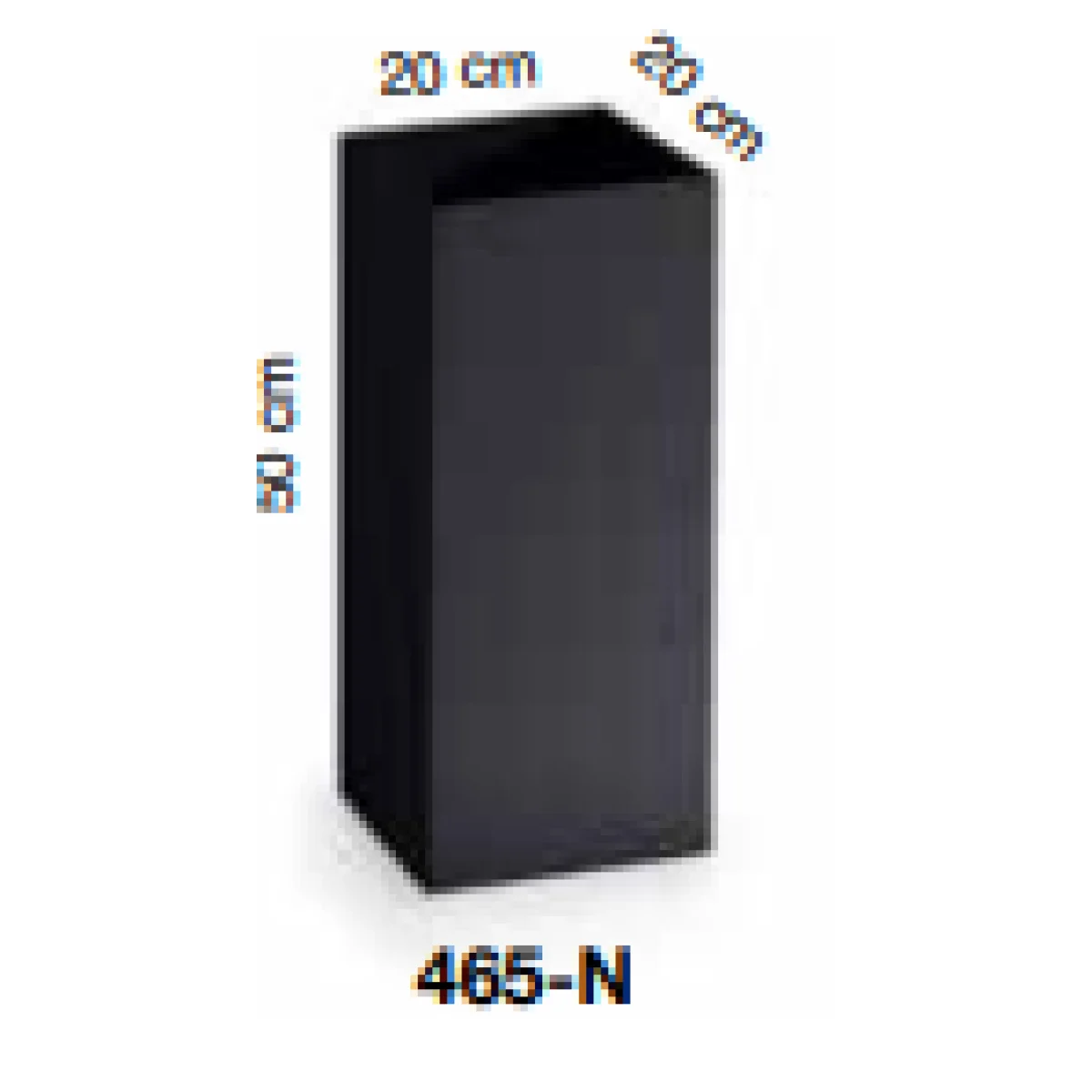 Paraigüer negre 20x20x50 20l. C465N Design Collection Caimi