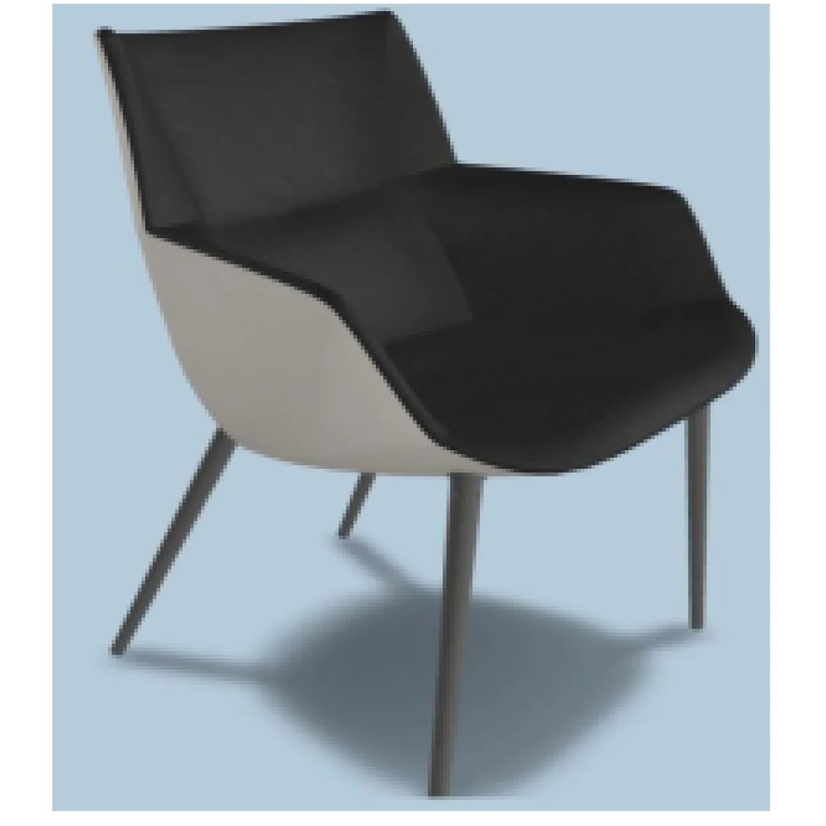 Cadira 4 potes a/b bicolor SBSD4-38-24935-24048 Bow Chair F5