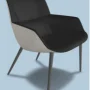 Cadira 4 potes a/b bicolor SBSD4-38-24935-24048 Bow Chair F5