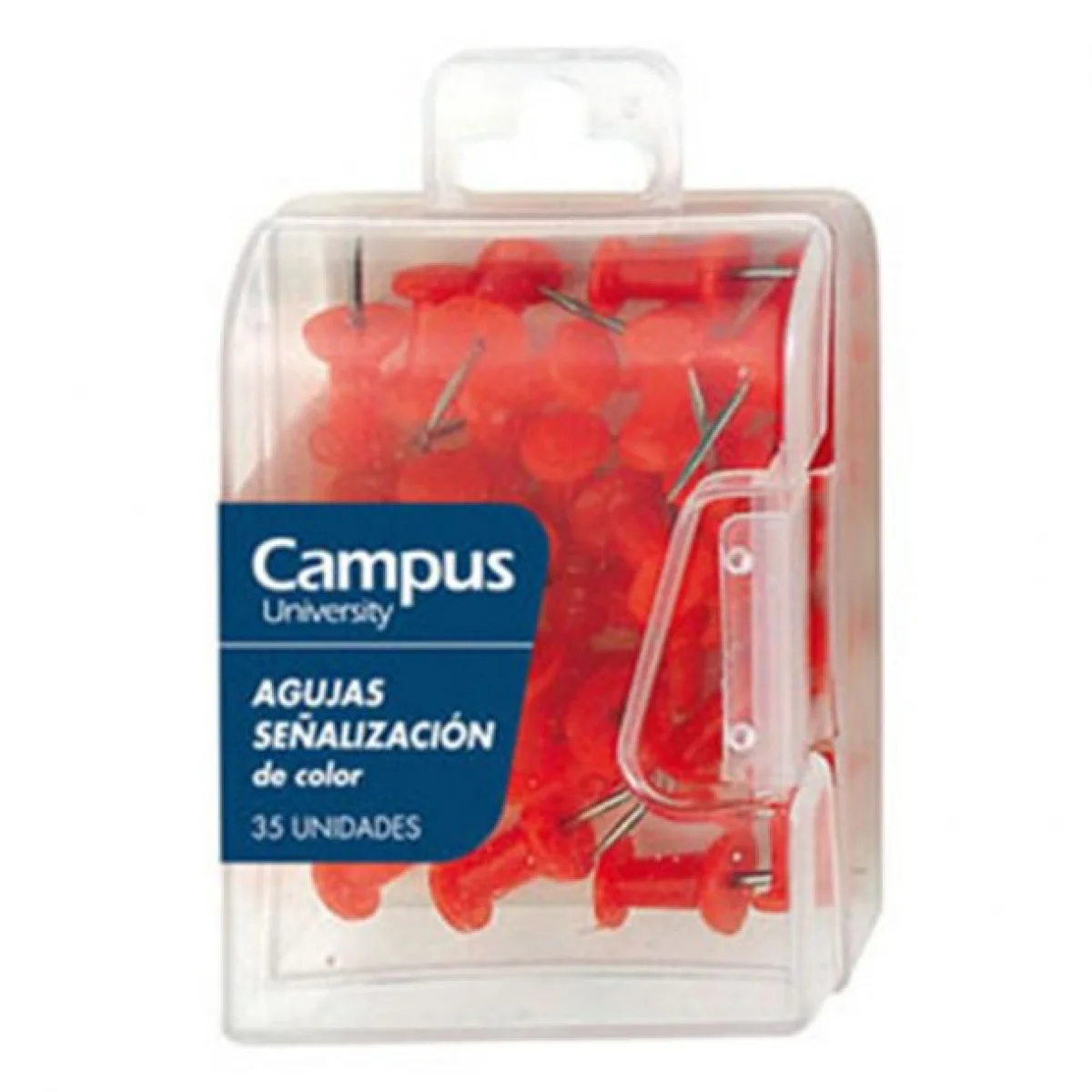 Xinxeta per planos color vermell Campus 40194-caixa 35-