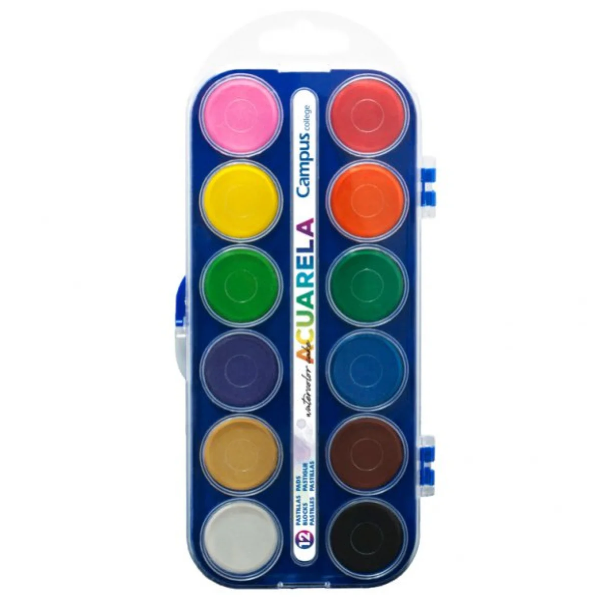 Acuarela escolar 12 colors Campus 630564
