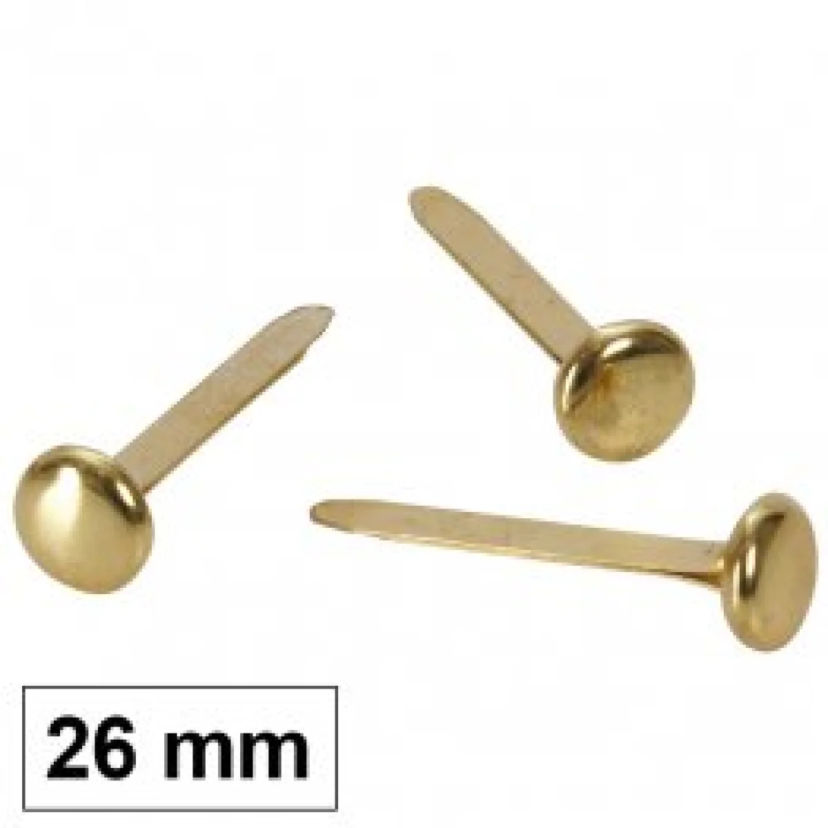 Enquadernador 26 mm llautó sense arandela Plus 069208 -caixa 100-