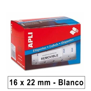 Etiquetes autoadhesives PVP 16x22 rotllo Apli 10087