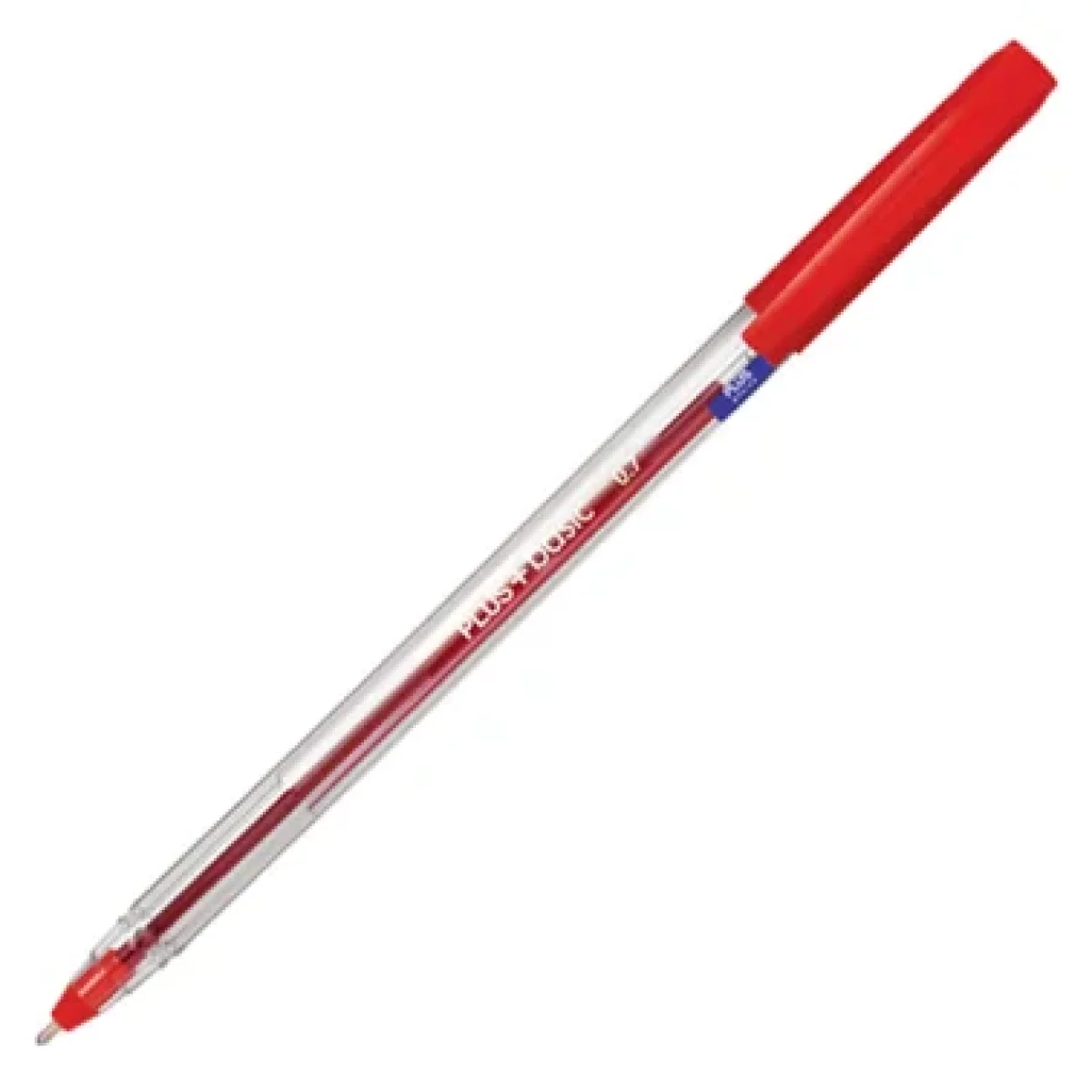 Bolígraf cristal color vermell Plus Basic 080836