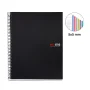 Llibreta esp 150f 70g PP negre A4 6 col MR2824