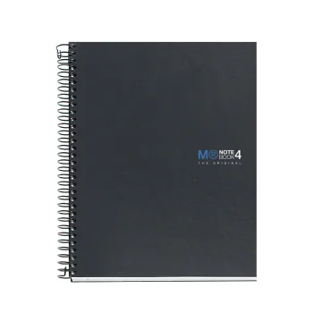 Llibreta esp 160f 70g llis TD  negre A5 4 col MR2121