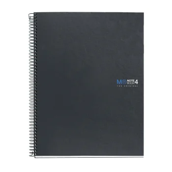 Llibreta esp 160f 70g llis TD  negre A4 4 col MR2108