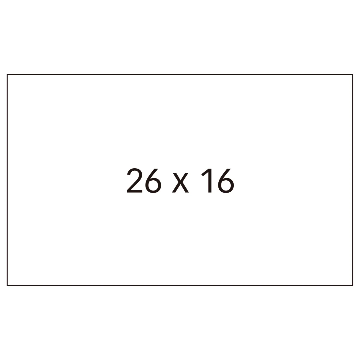 Etiqueta 26x16 permanent Apli 100917 (6 rotllos)