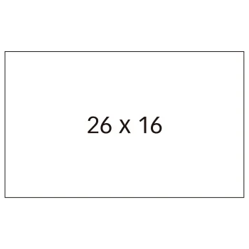 Etiqueta 26x16 permanent Apli 100917 (6 rotllos)