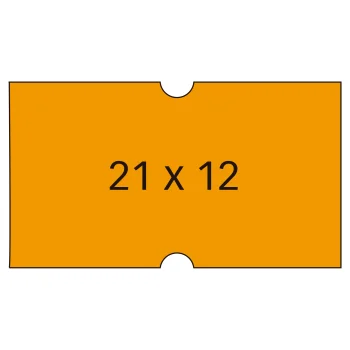 Etiqueta 21x12 permanent taronja Apli 100912 (6 rotllos)