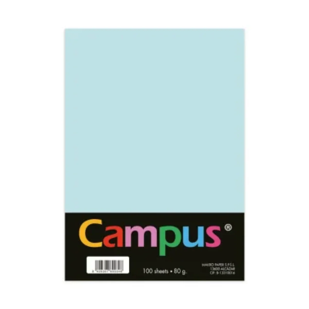 Paper Din A4 80g blau clar Campus 001002 -100 fulls-
