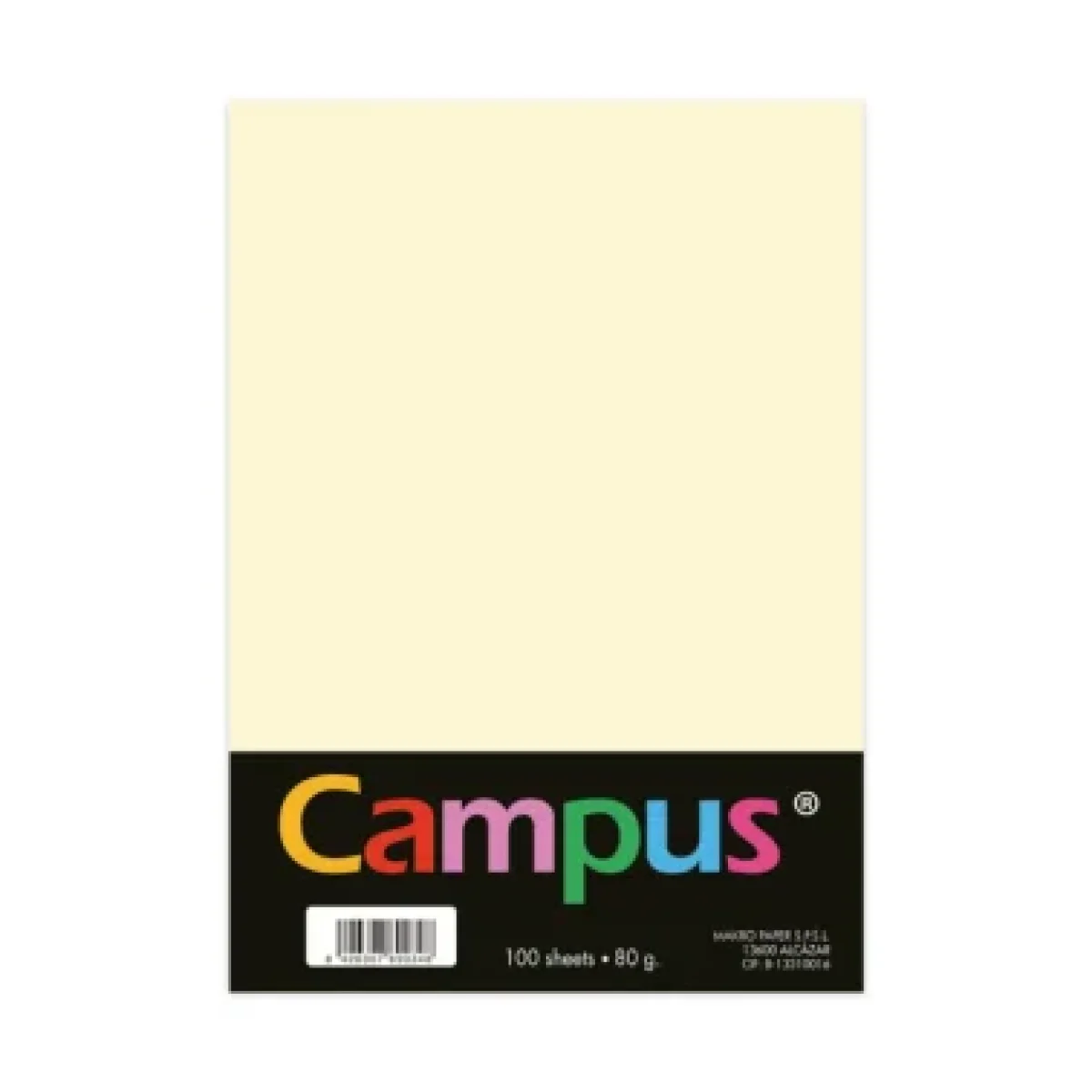Paper Din A4 80g crema Campus 001576 -100 fulls-