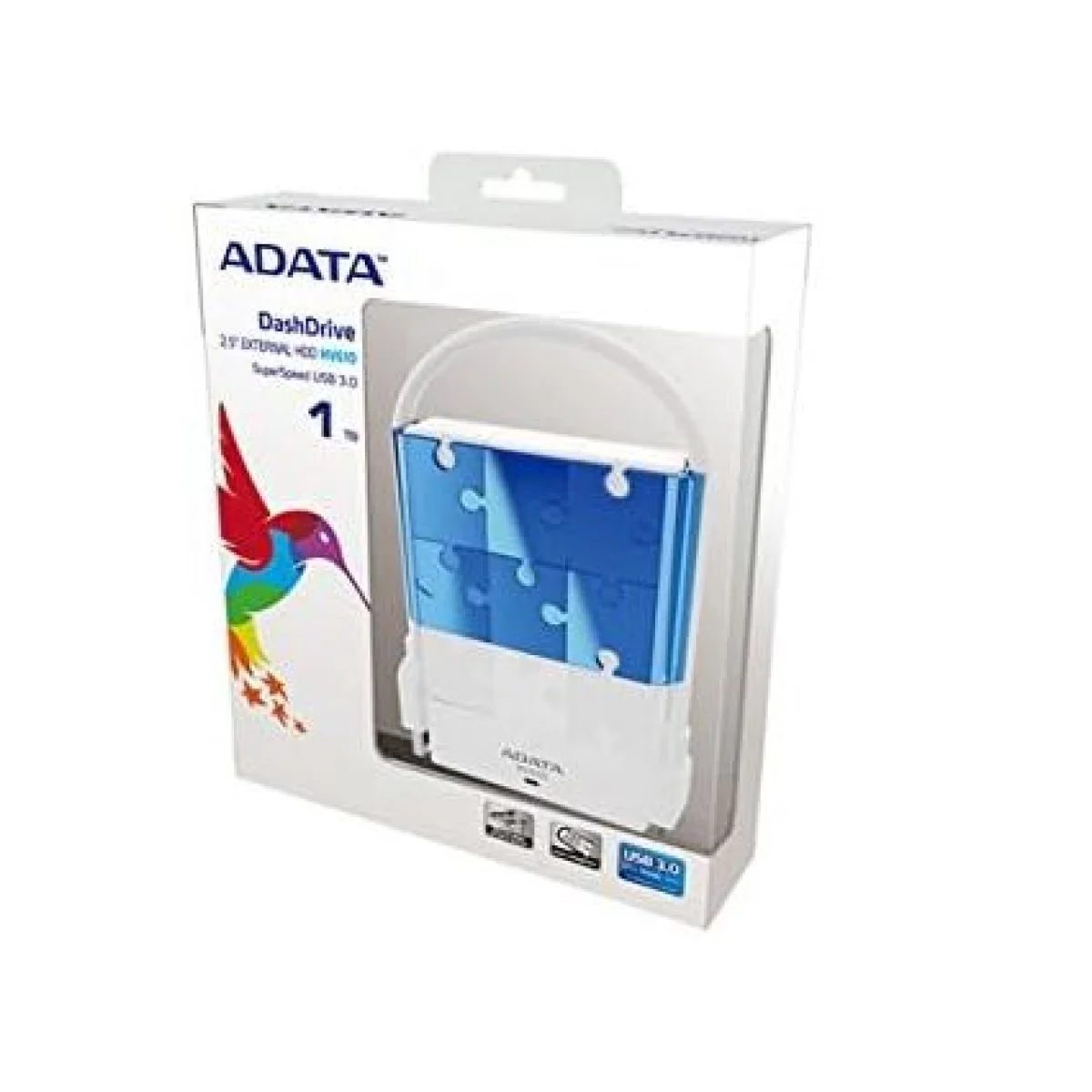 Disc dur Ext 1TB USB 3.0 blau Adata DashDrive HV610