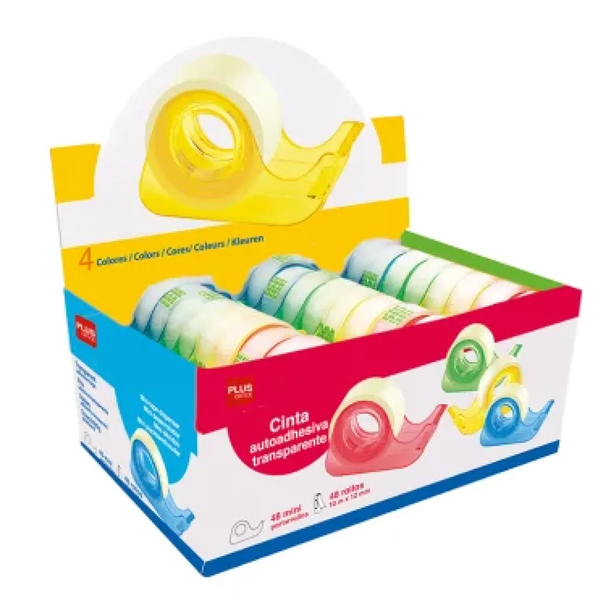 Cinta adhesiva 12x10 a/dispensador Plus 040591