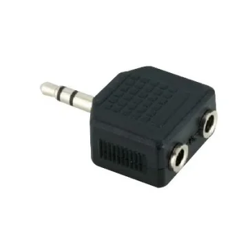 Adaptador audio Minifono Mascle/Minifono femella V7 Adaptador audio Minifono Mascle/Minifono femella V7