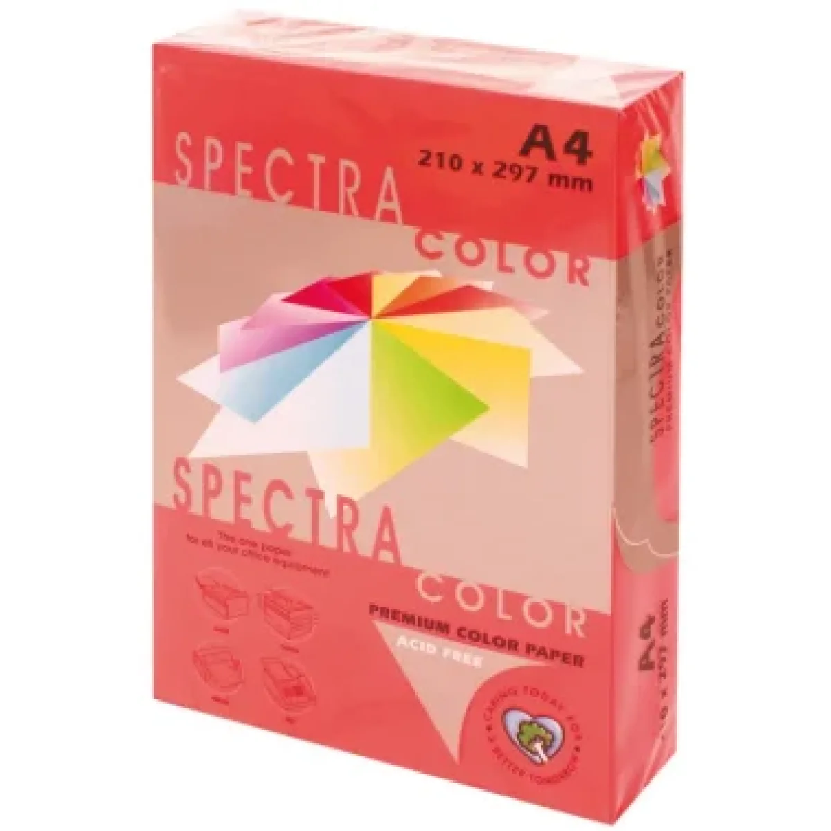 Paper Din A3 80g vermell intens Spectra 001004 -resma-