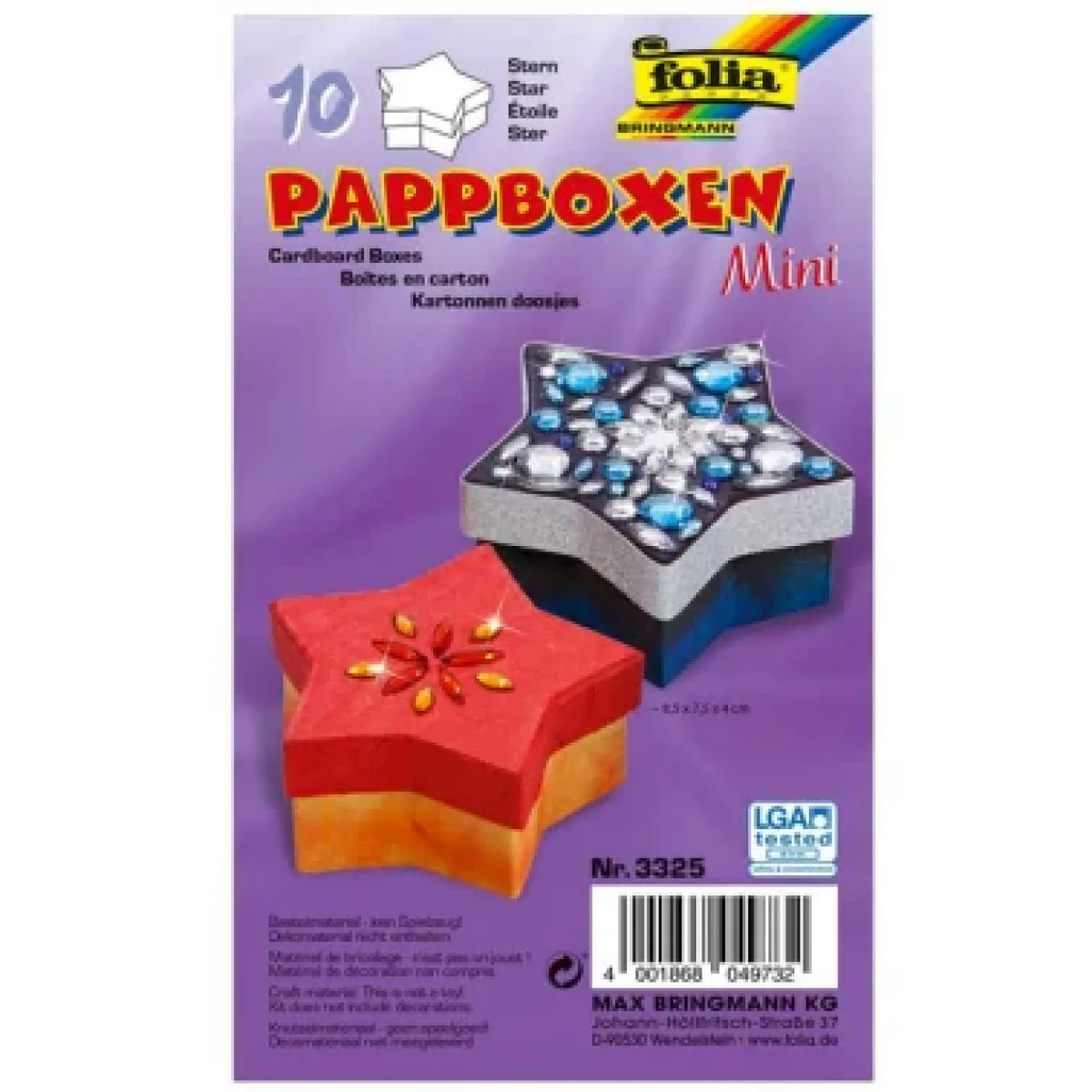 Caixa kraft estels Folia 3325 862372 -set 10-