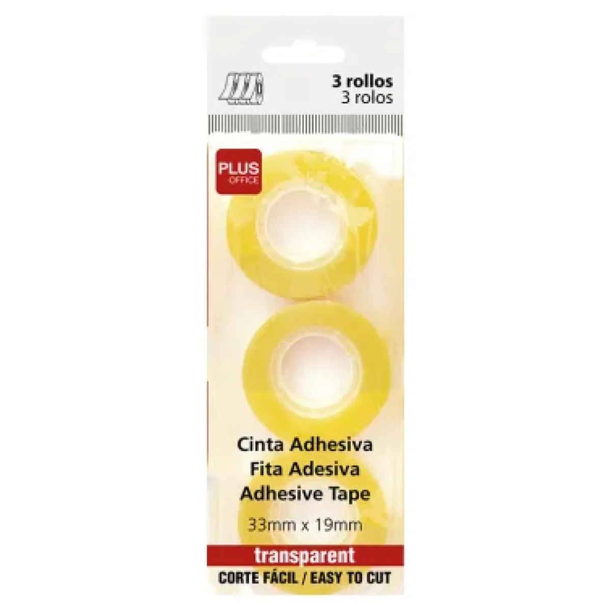 Cinta adhesiva 19x33 Plus 040619 -bossa 3-
