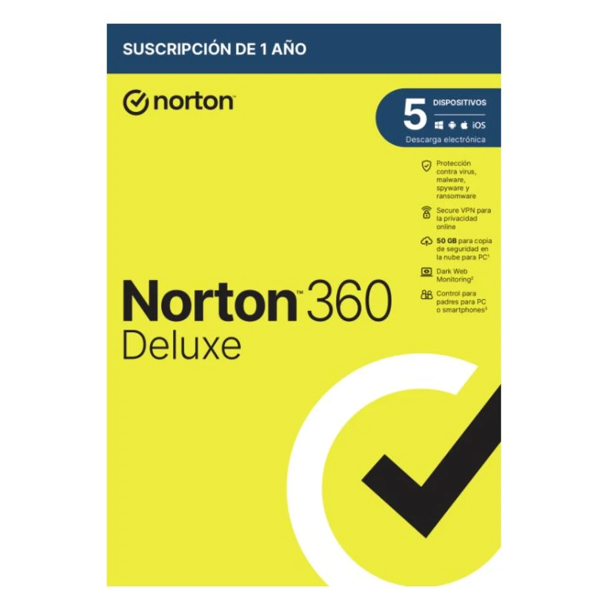 Antivirus Norton 360 Deluxe (5 usuaris)