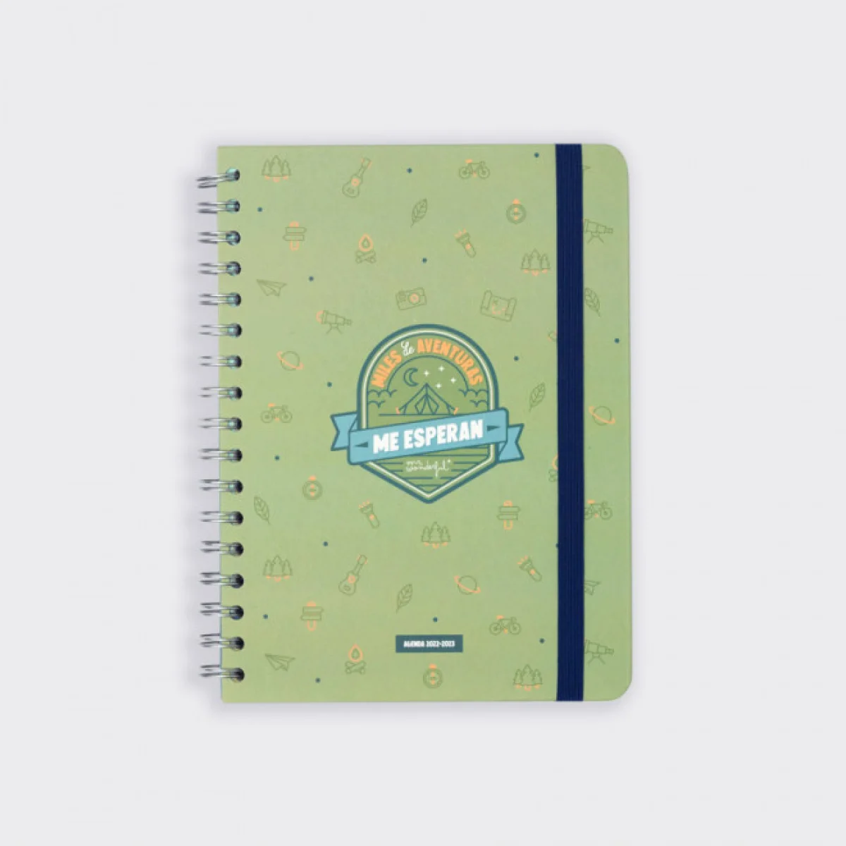 Agenda escolar s/v 21x17 espiral Miles de aventuras Mr.Wonderful 