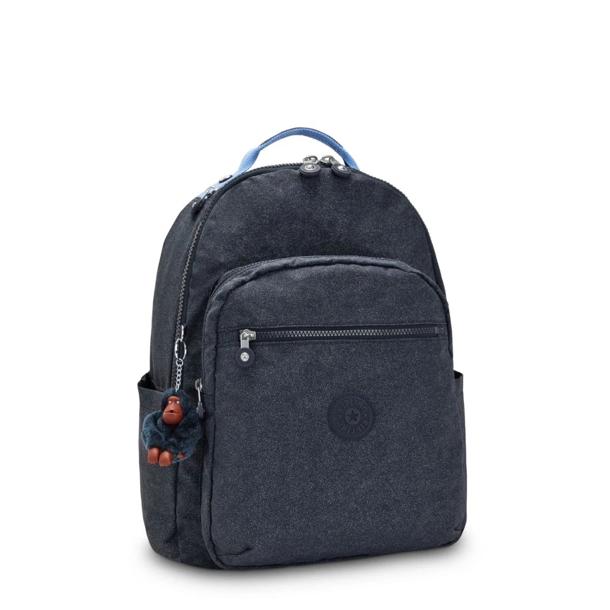 Motxilla 44x35x20 blau fosc True Bl Glitter Kipling 
