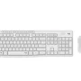 Teclat i mouse s/ fil òptic blanc Logitech MK295