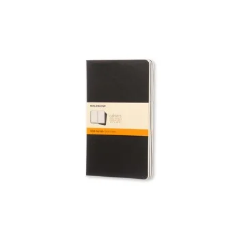Llibreta 13x21 negre ratlla classic L Moleskine QP316 -paquet 3-