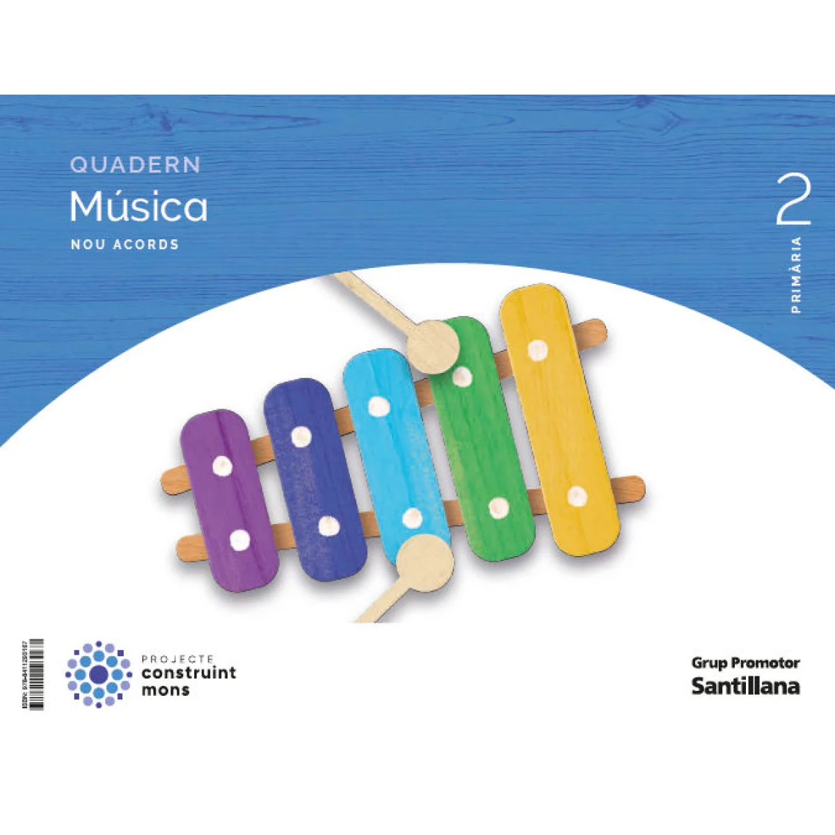 Quadern música Nou Acords 2 primària, Santillana