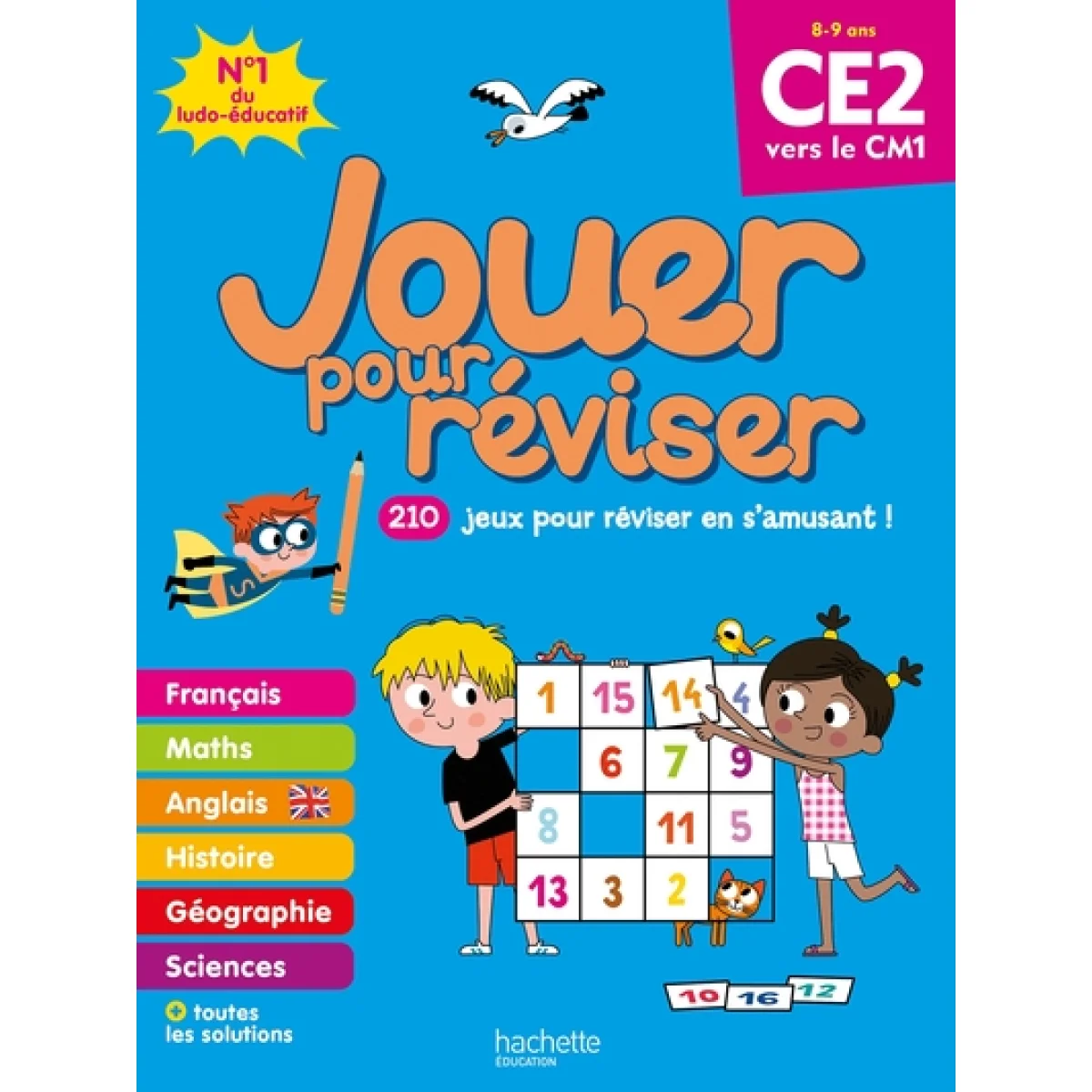Cahier de vacances, Jouer pour réviser du CE2 au CM1 8-9 ans, Hachette