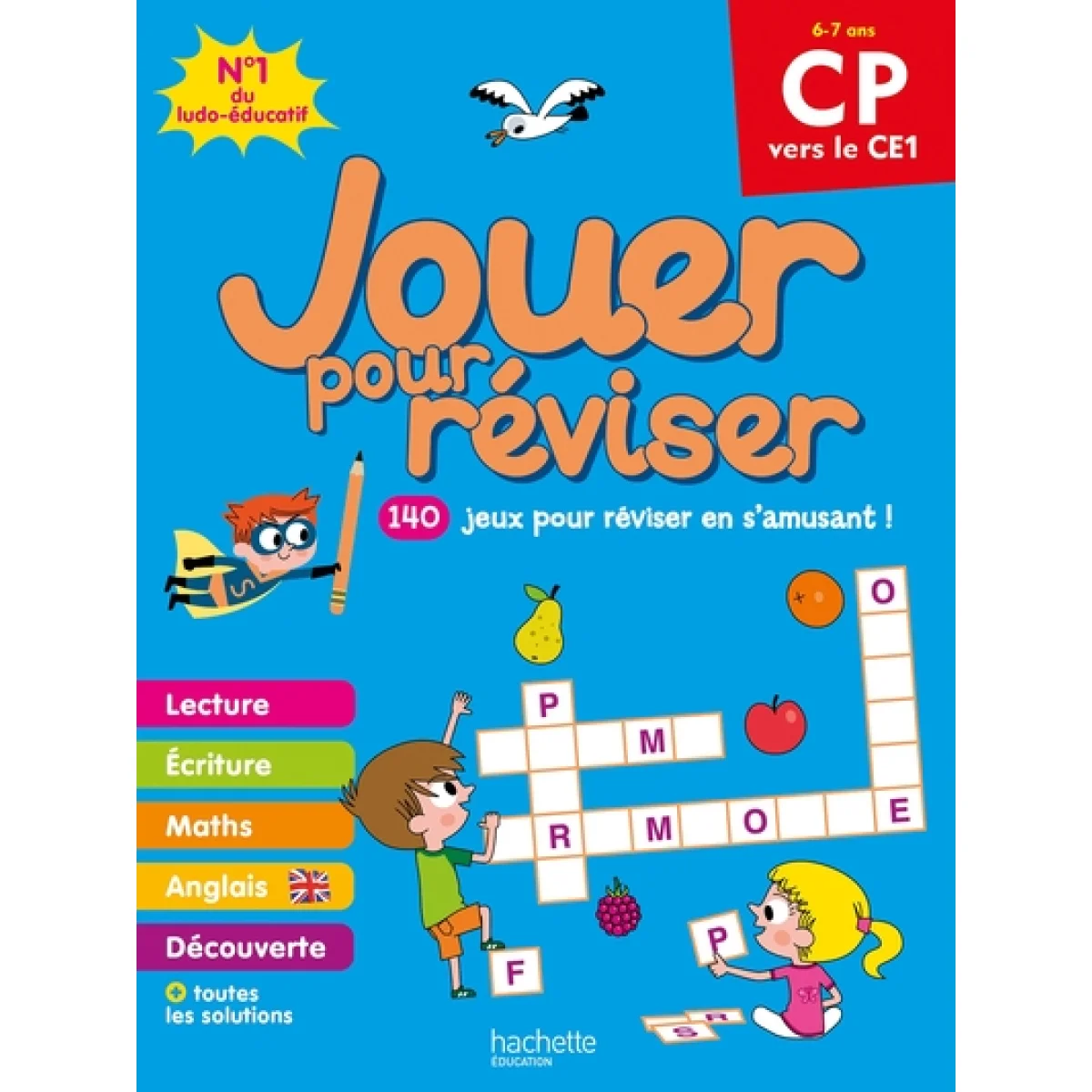 Cahier de vacances, Jouer pour réviser du CP au CE1 6-7 ans, Hachette