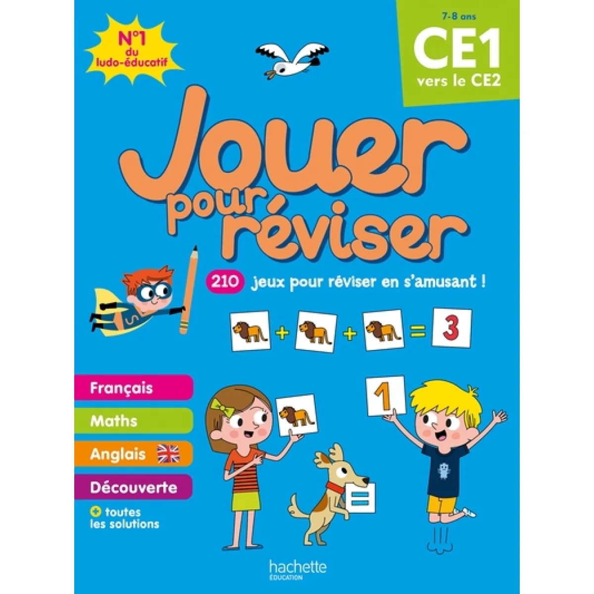 Cahier de vacances, Jouer pour réviser du CE1 au CE2, Hachette