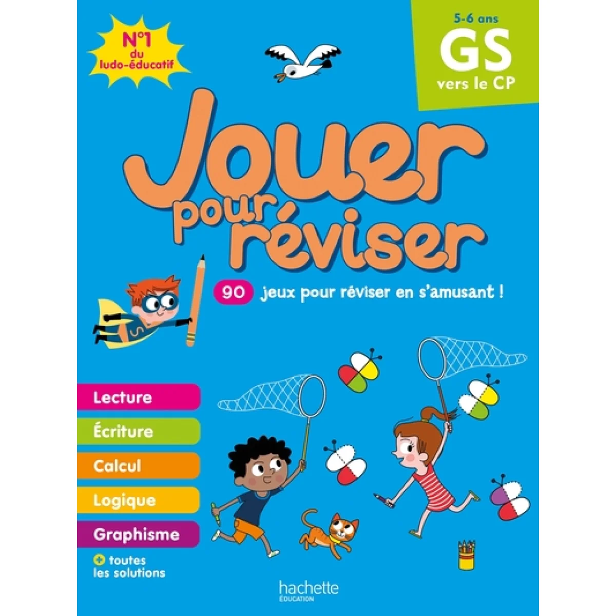 Cahier de vacances, Jouer pour reviser du GS au CP, Hachette