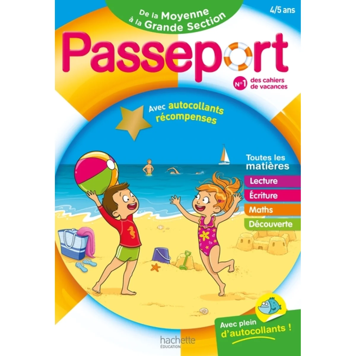 Cahier de vacances, Passeport de la MS a la GS, Hachette