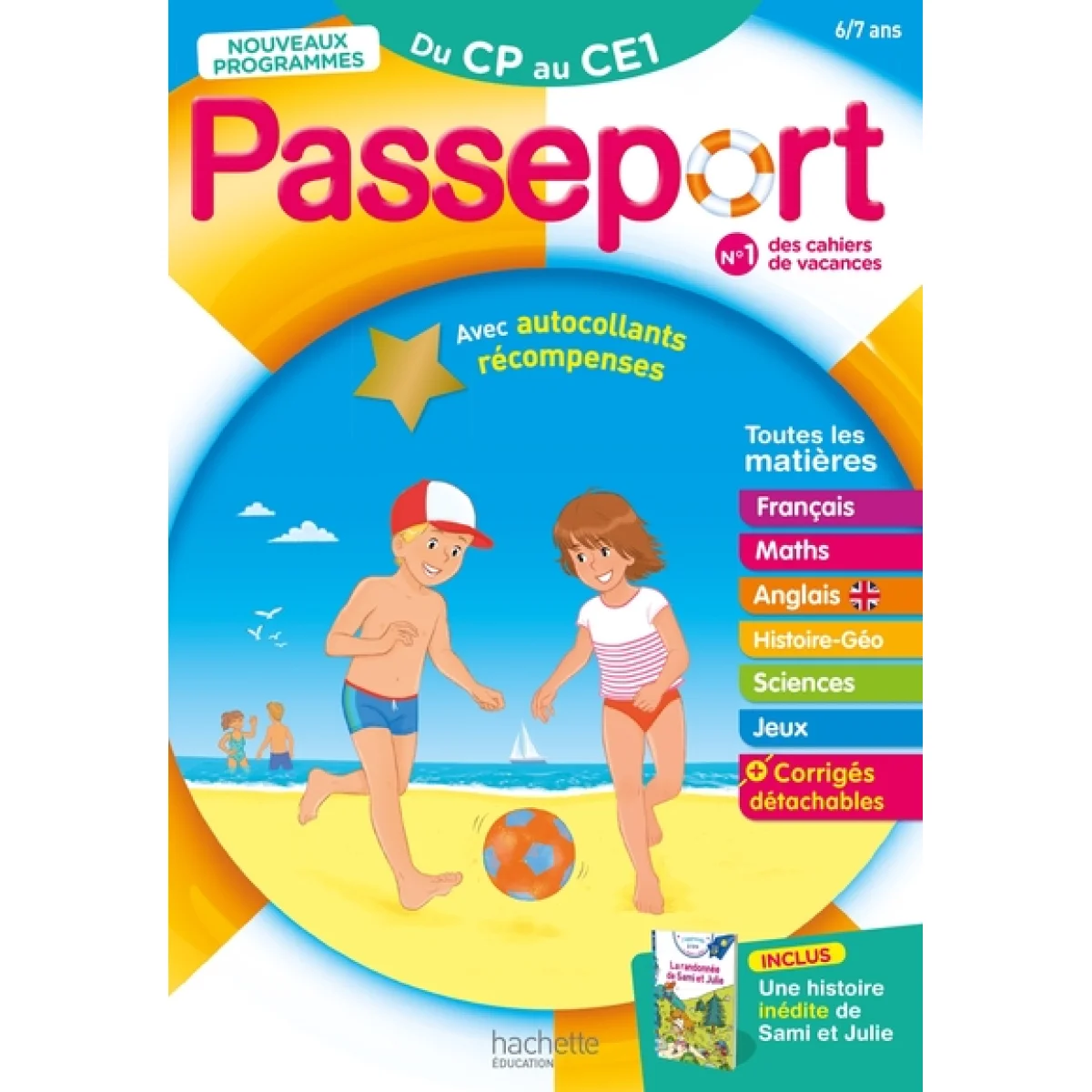 Cahier de vacances, Passeport du CP au CE1, Hachette