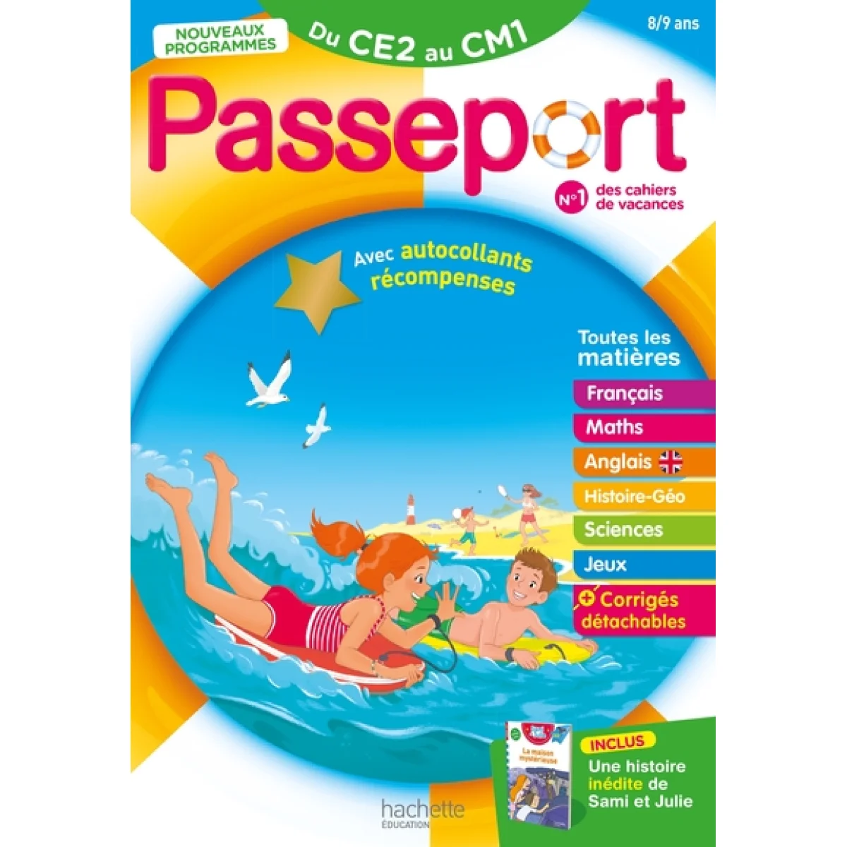 Cahier de vacances, Passeport du CE2 au CM1, Hachette