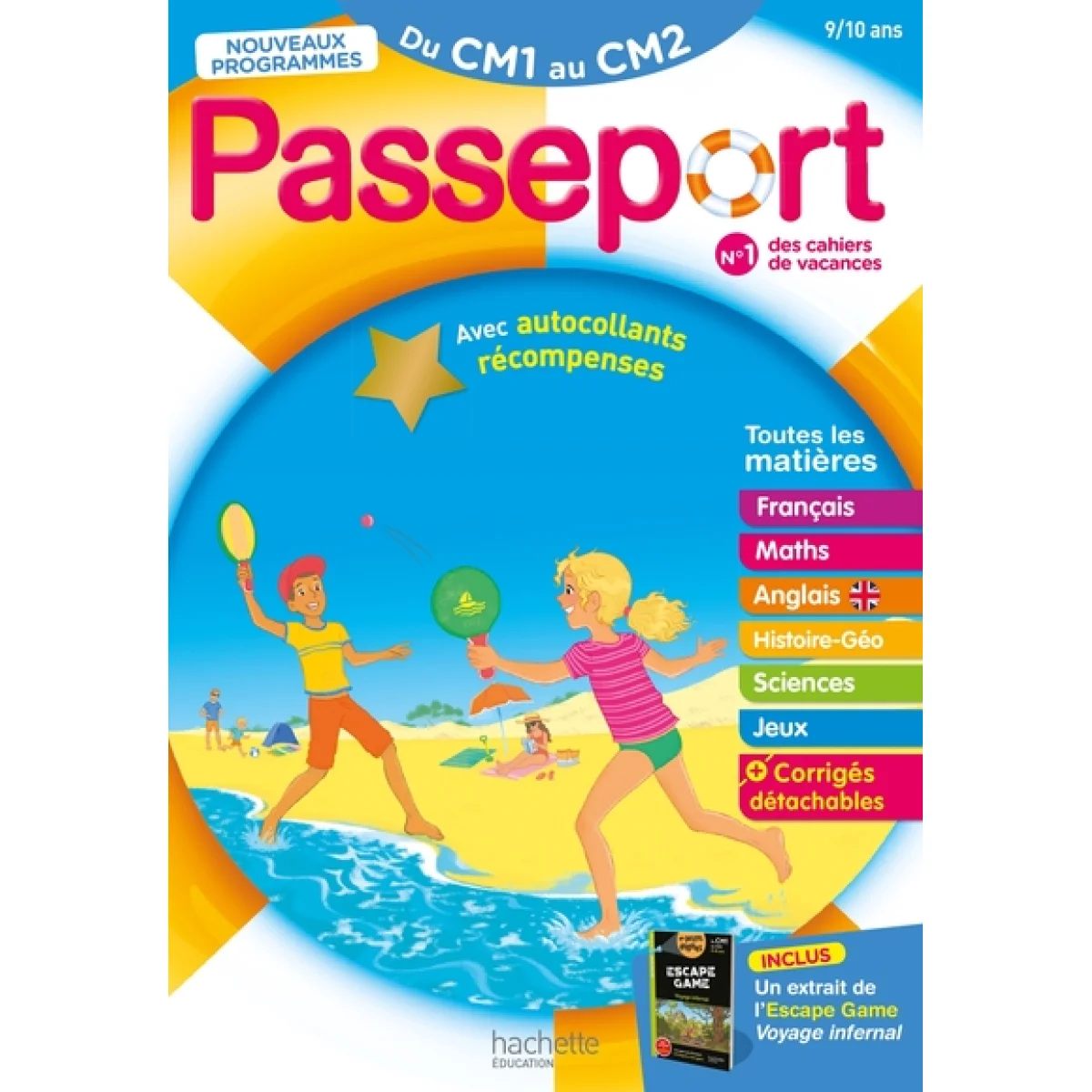 Cahier de vacances, Passeport du CM1 au CM2, Hachette