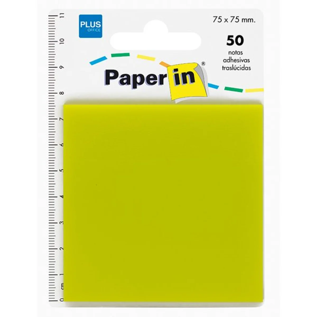 Notes adhesives groc translúcid 76x76 Paper-in Plus