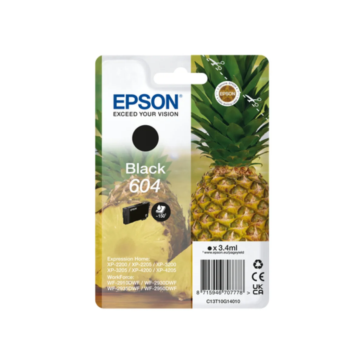 Cartutx tinta original Epson 604 negre C13T10G14010
