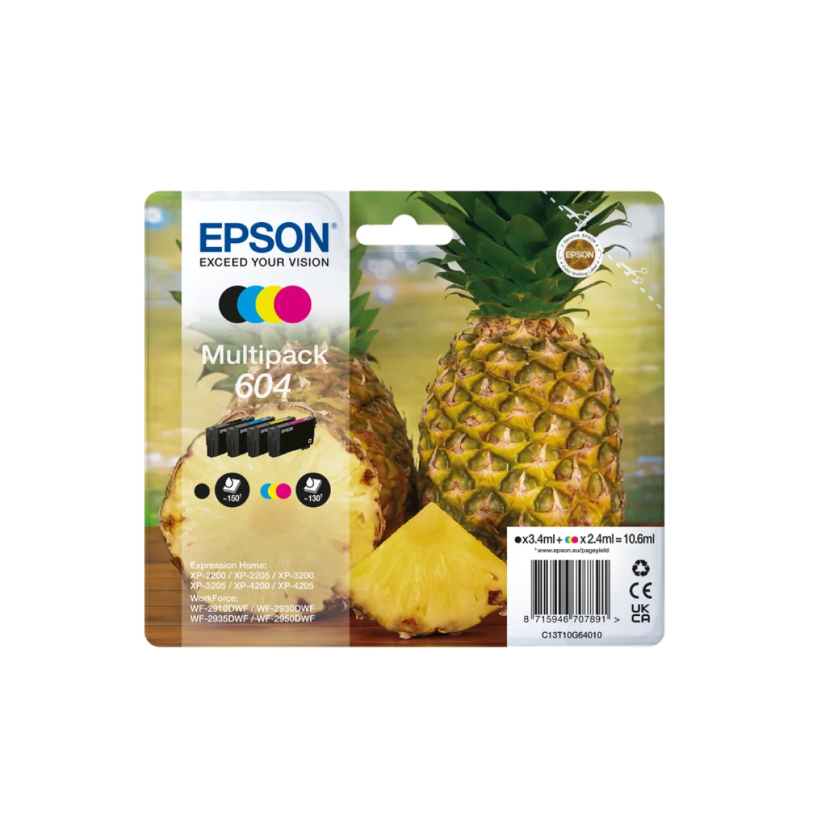 Cartutx tinta original Epson 604 C13T10G64010 -multipack-