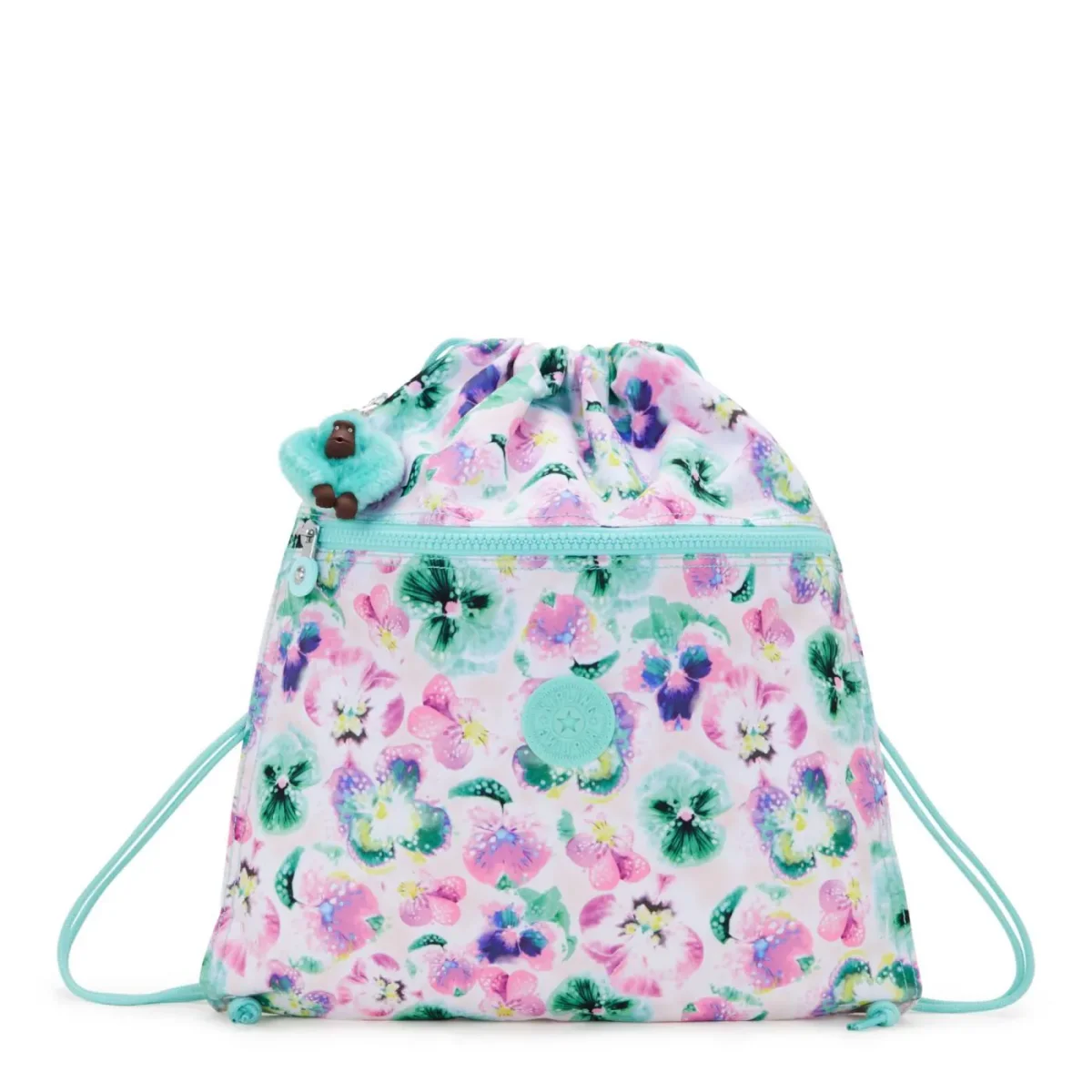 Bossa sac Marí/Vert Aqua Blossom Kipling Supertaboo