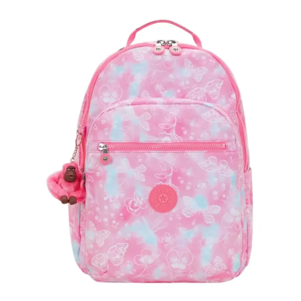 Motxilla 44x35x20 Rosa/Blau Garden Clouds Kipling Seoul Lap