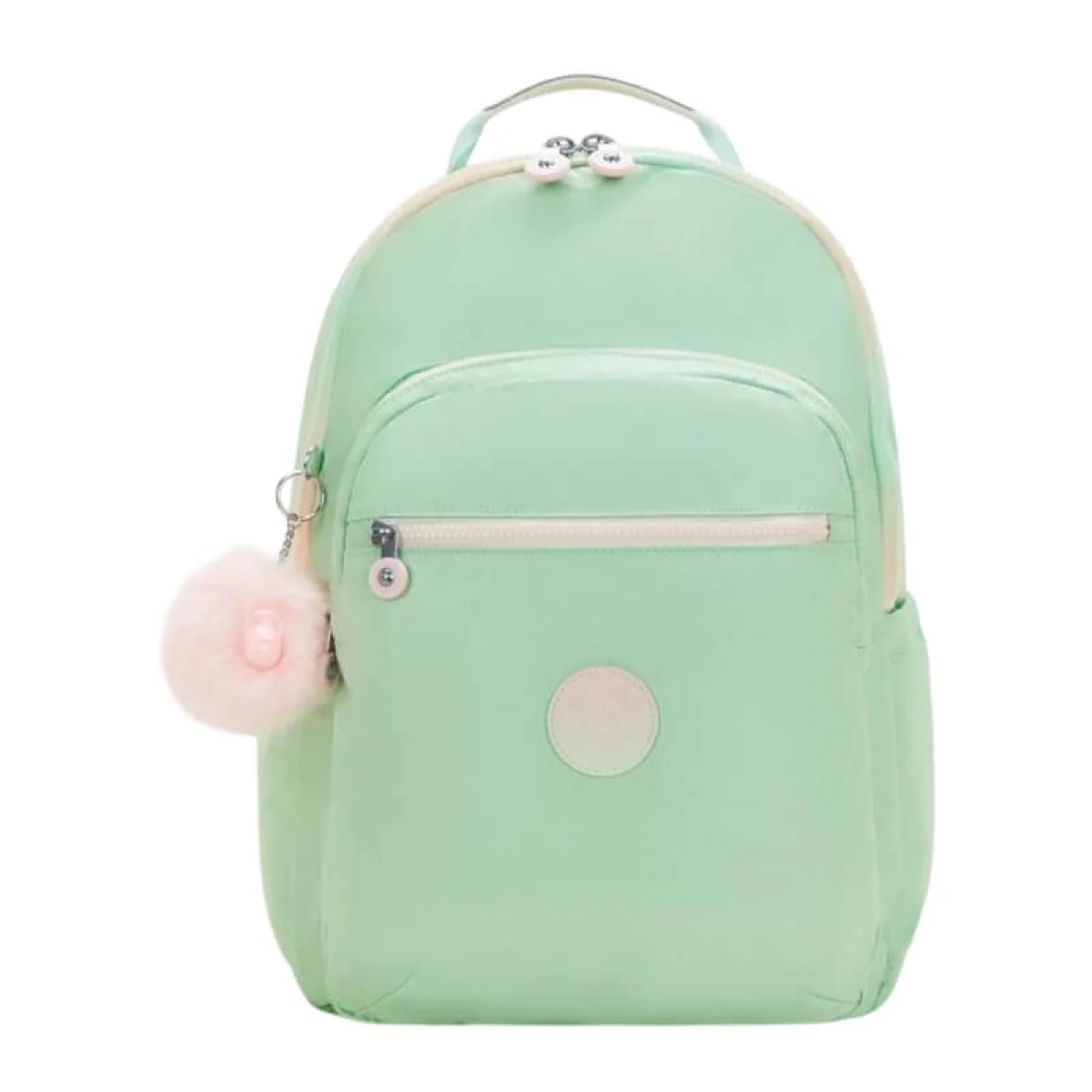 Motxilla 44x35x20 Rosa/Vert Green Metallic Kipling Seoul Lap